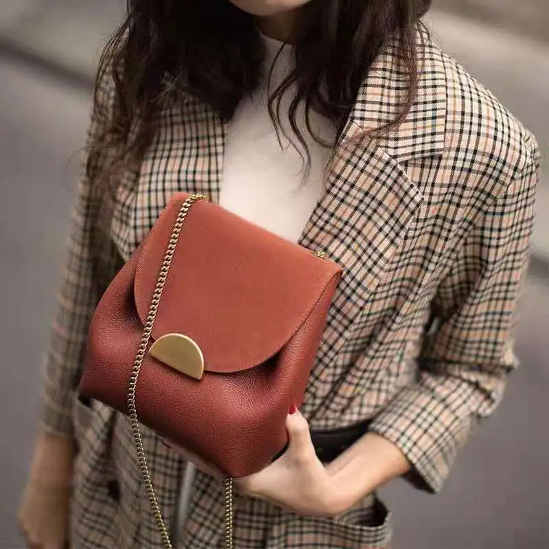 Women Bucket Bags Leather Shoulder Bag Lady CrossBody Bags