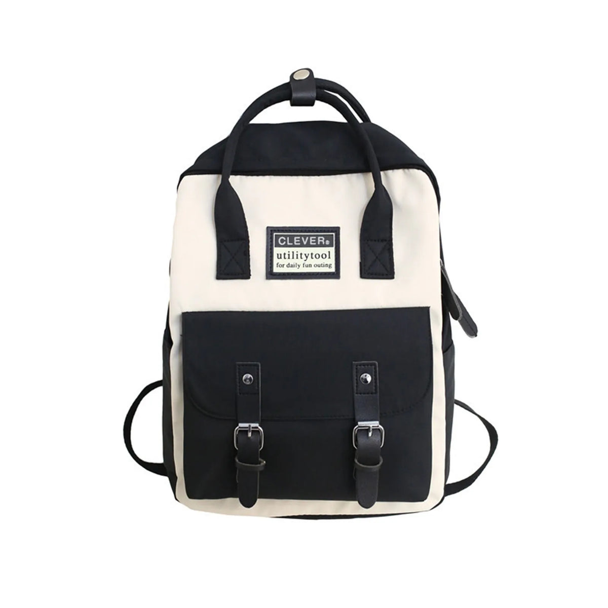 Nylon Backpack Waterproof School Bags for Girls Patchwork Female Handbag