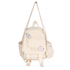Women Nylon Convertible Backpack Shoulder Bags Ladies Daypack
