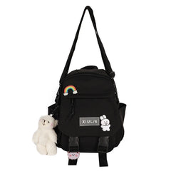 Women Nylon Convertible Backpack Shoulder Bags Ladies Daypack