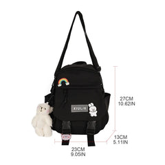 Women Nylon Convertible Backpack Shoulder Bags Ladies Daypack