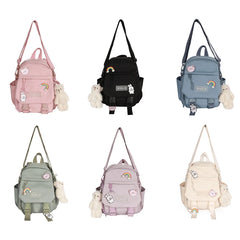 Women Nylon Convertible Backpack Shoulder Bags Ladies Daypack