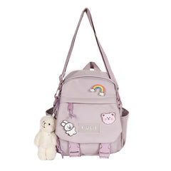 Women Nylon Convertible Backpack Shoulder Bags Ladies Daypack