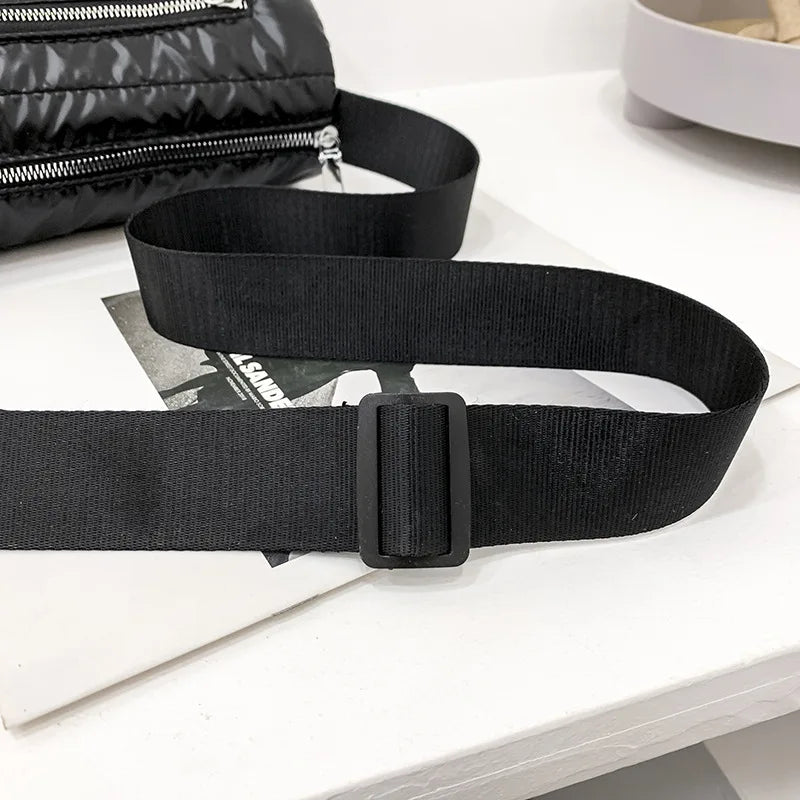 Nylon Cotton Shoulder Bag Crossbody Warm Handbags for Women