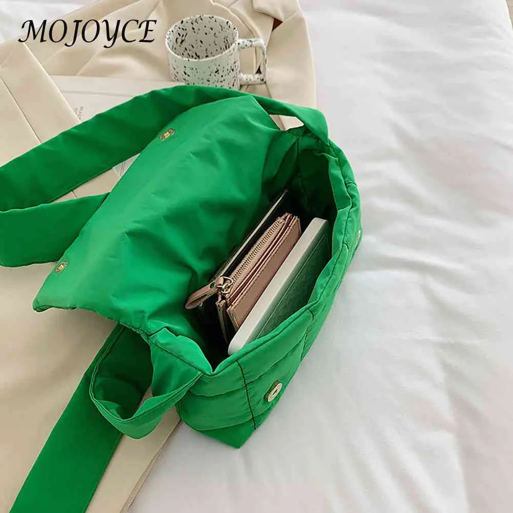 Soft Shoulder Bag Underarm Bag Flap Clutch Bag