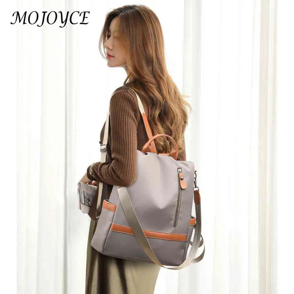 Nylon School Bag Large Capacity Backpack Women Handbag Laptop Bag