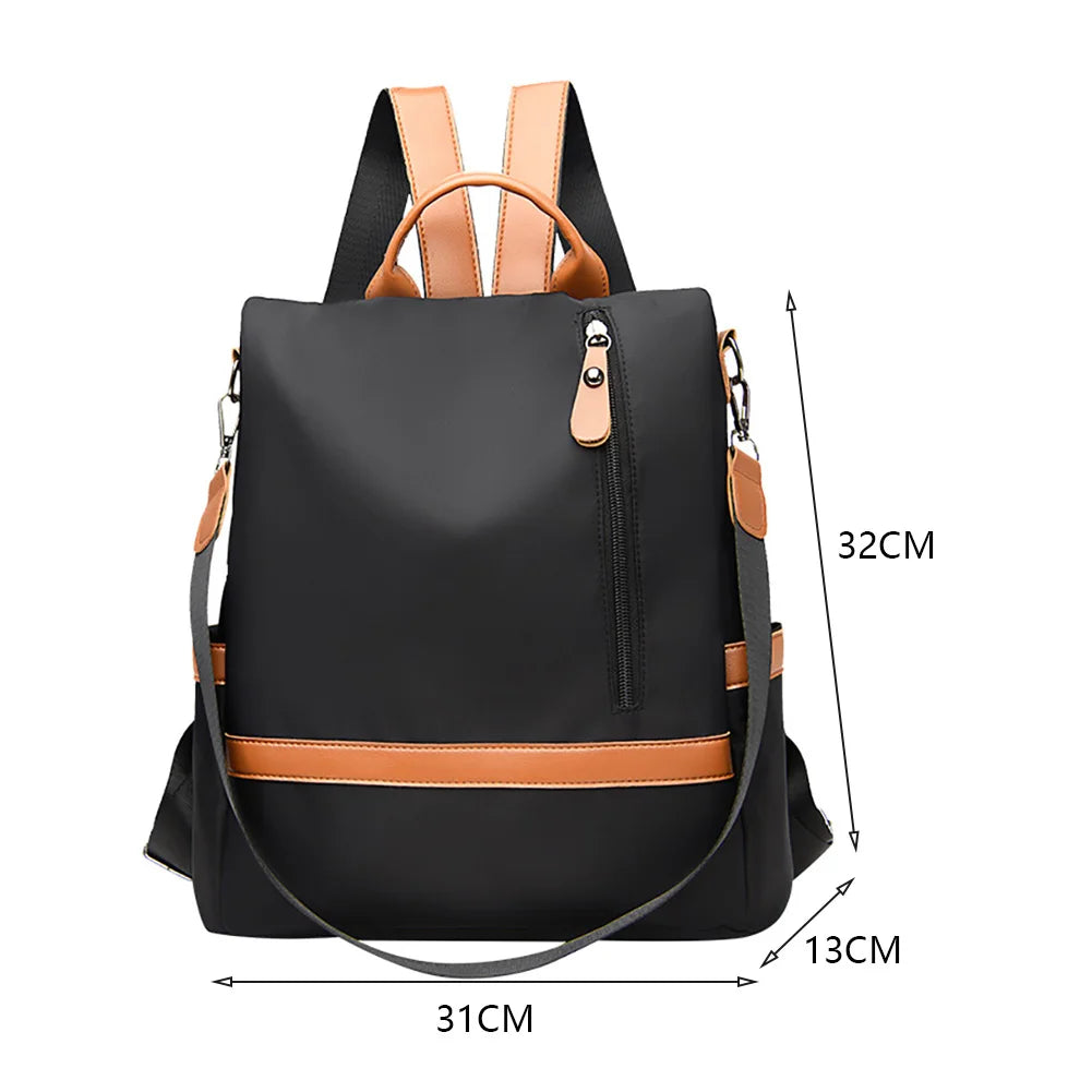 Nylon School Bag Large Capacity Backpack Women Handbag Laptop Bag
