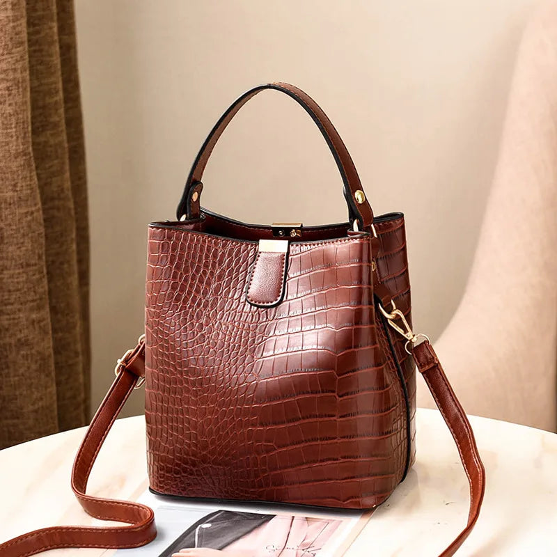 Women PU Leather Bag For Girl Female Ladies Handbags Shoulder Bags