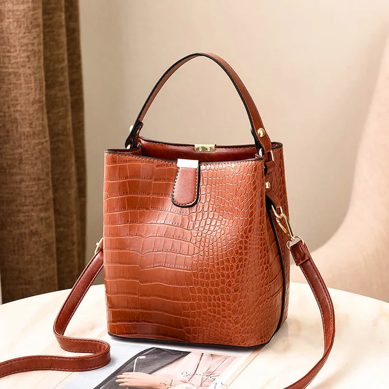 Women PU Leather Bag For Girl Female Ladies Handbags Shoulder Bags