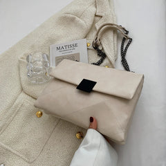 Women PU Leather Chain Shoulder Bag All-match Female Messenger Bags
