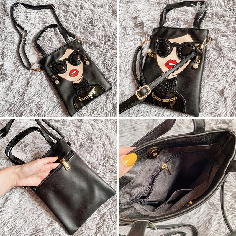 Women Casual Purses Handbags Zipper Crossbody Clutch Messenger Bag