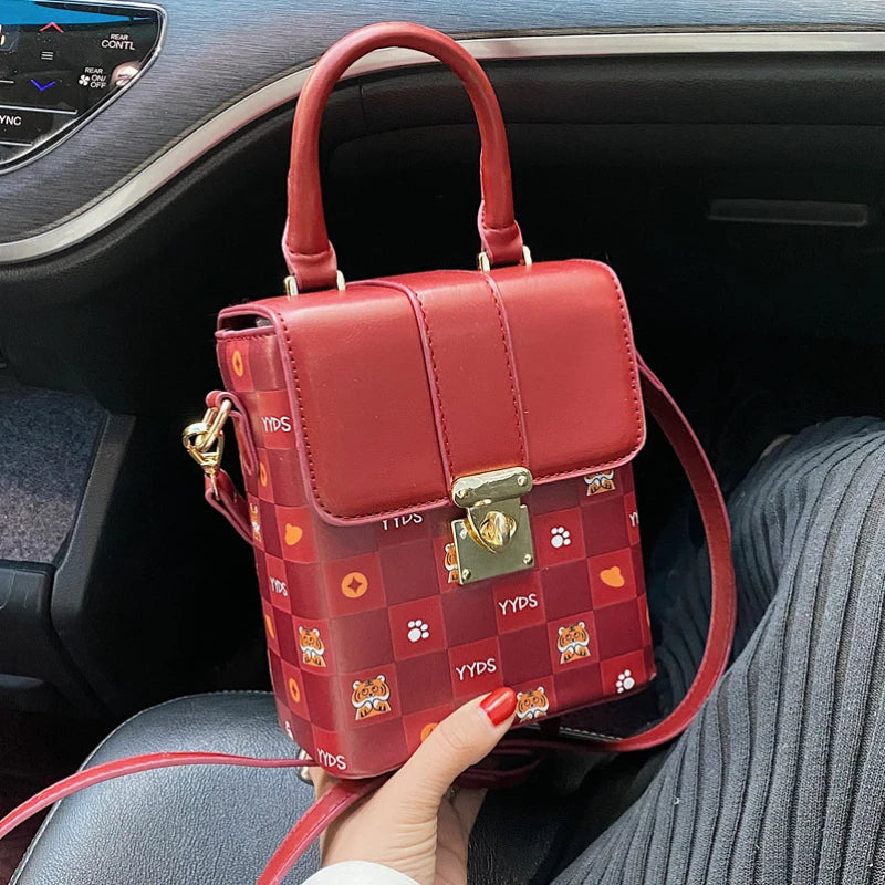 Chinese Style Women Small Bag Messenger Bag Portable Square Bag