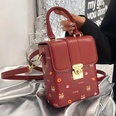 Chinese Style Women Small Bag Messenger Bag Portable Square Bag
