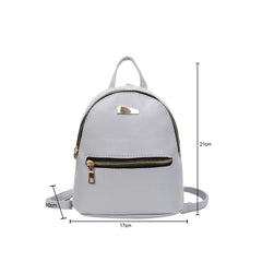 Women Pu Leather Backpack School Rucksack College Satchel Travel Bag