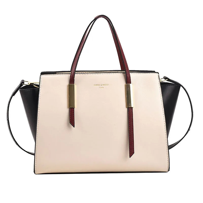 Women Pu Leather Causal Tote Shoulder Handbag Large Crossbody Bag