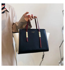 Women Pu Leather Causal Tote Shoulder Handbag Large Crossbody Bag