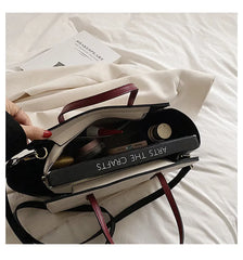 Women Pu Leather Causal Tote Shoulder Handbag Large Crossbody Bag