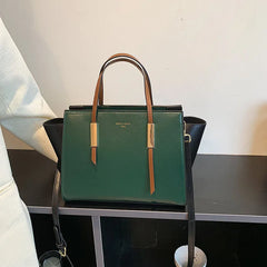 Women Pu Leather Causal Tote Shoulder Handbag Large Crossbody Bag