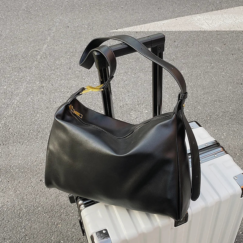Women Pu Leather Shoulder Bags Large Capacity Messenger Bag