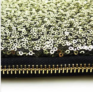 Women Reversible Sequins Mermaid Glitter Make Up Pouch Handbag