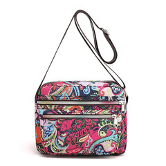 Rural Pastoral Style Flower Crossbody Shoulder Bag for Lady