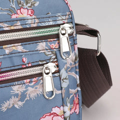 Rural Pastoral Style Flower Crossbody Shoulder Bag for Lady