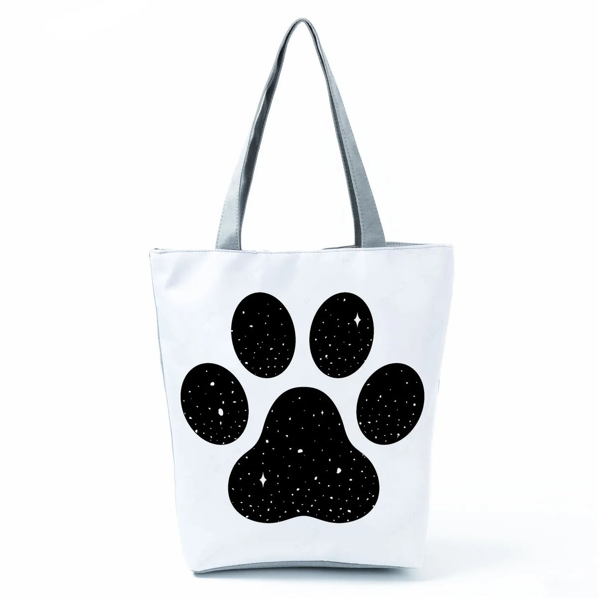 Dog Paw Pug Tote Handbag Animal Eco Shopper Bag