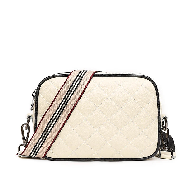 Leather Shoulder Crossbody Bag Casual Rhomboid High Handbag