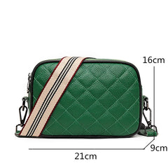 Leather Shoulder Crossbody Bag Casual Rhomboid High Handbag