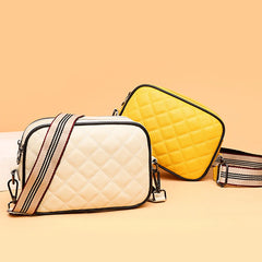 Leather Shoulder Crossbody Bag Casual Rhomboid High Handbag