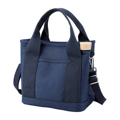 Women's Large Canvas Tote Shoulder Bag Multi-Pocket Handbag