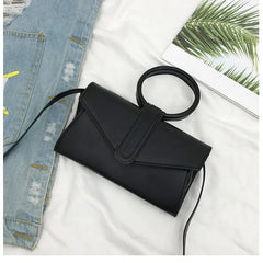 Women's Small Retro Leather Shoulder Bag Yellow Orange Crossbody Fanny Pack