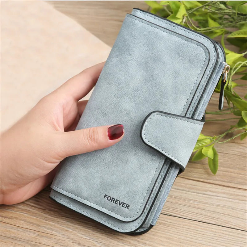 High Capacity Women's Leather Wallet