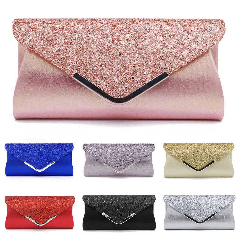 Sequins Clutch Handbag for Evening Party Wedding