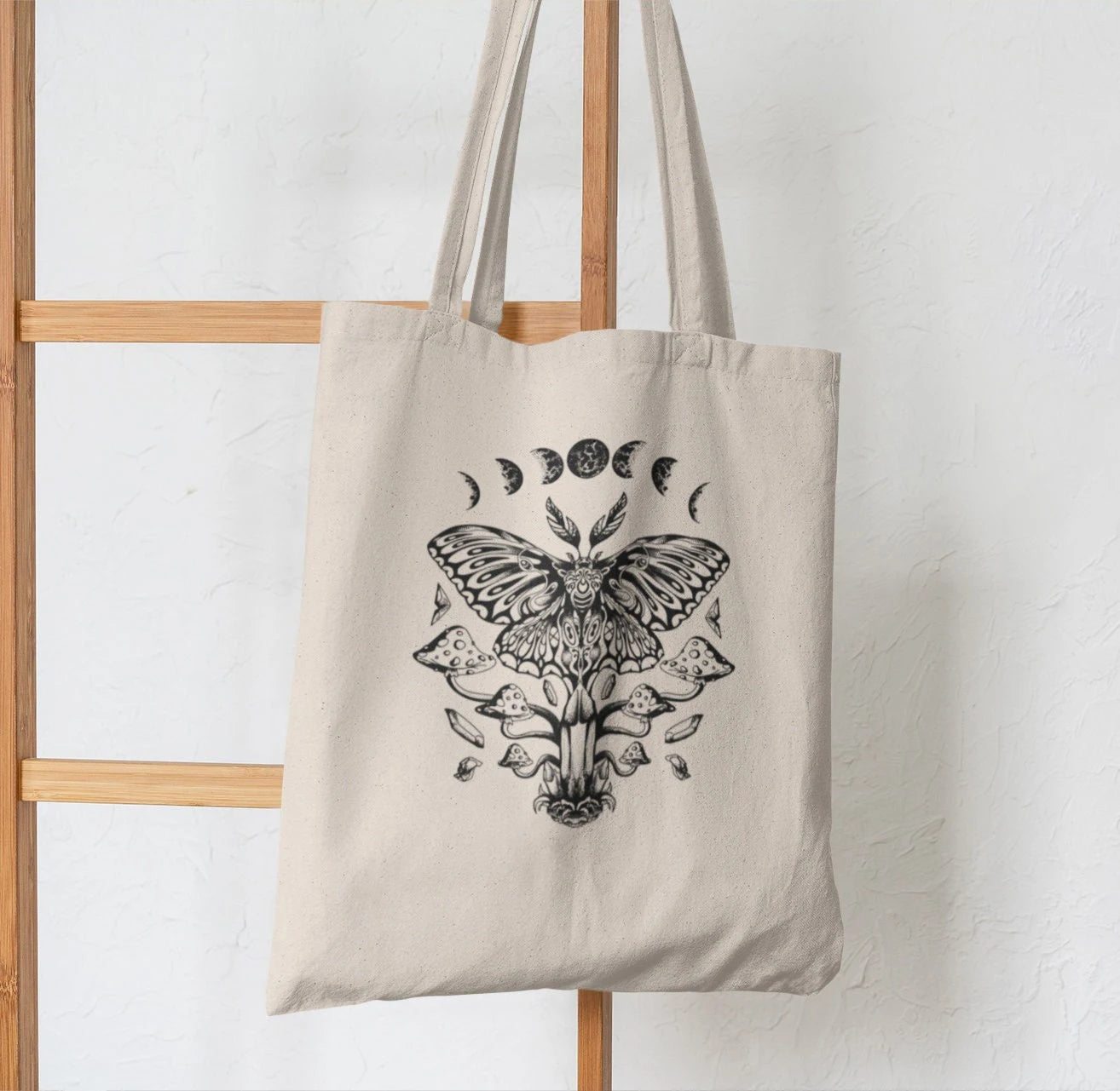 Butterflies Tote Bag Canvas Shopper Lady Handbag