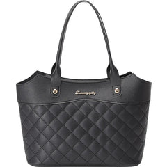 Women Shopping Handbag Solid Square Bags PU Leather Shoulder Bag