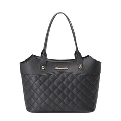 Women Shopping Handbag Solid Square Bags PU Leather Shoulder Bag