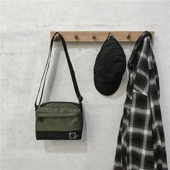 Nylon Handbag for Women Solid Letter Print Crossbody Bag