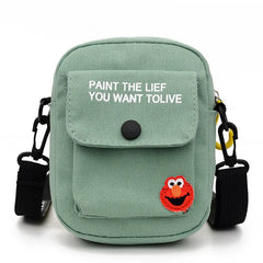 Solid Crossbody Bags Casual Tote Bag Pouch Small Canvas Handbags Messenger Bag