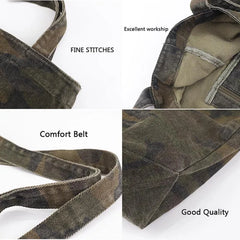 Canvas Shopper Bag Women's Large Tote Handbag
