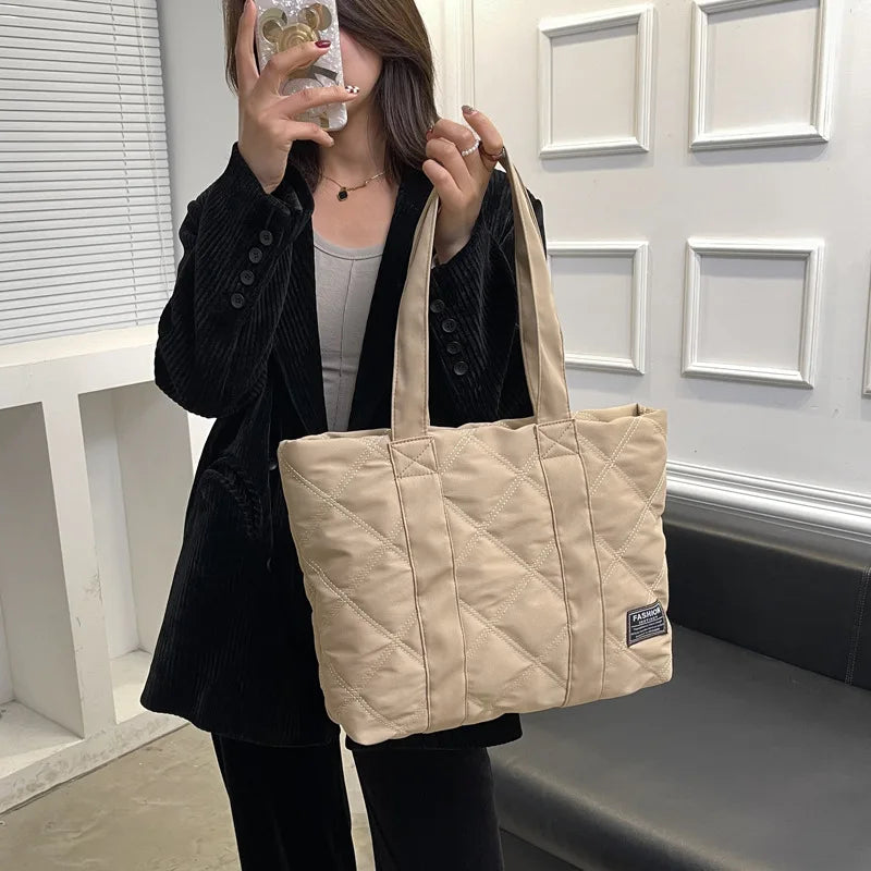 Women Shoulder Bag Casual Ladies Handbag Oxford Cloth Tote Bag