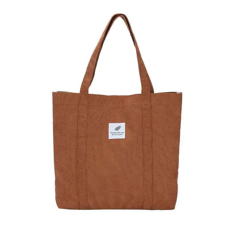 Canvas Shoulder Bag Casual Small Fresh Tote Handbag