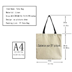 Women Shoulder Bag Hedgehog Print Beach Tote High Capacity Travel Eco Friendly