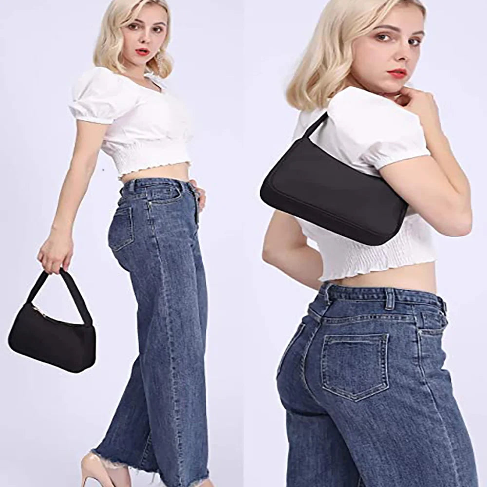 Women Shoulder Bag Evening Clutch Pack Print Mini Underarm Bags Tote Pouch