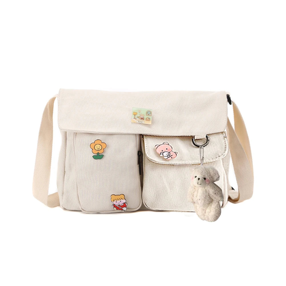 Japanese Harajuku Women Shoulder Bag Large Capacity Handbag for Shopping