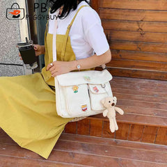 Japanese Harajuku Women Shoulder Bag Large Capacity Handbag for Shopping