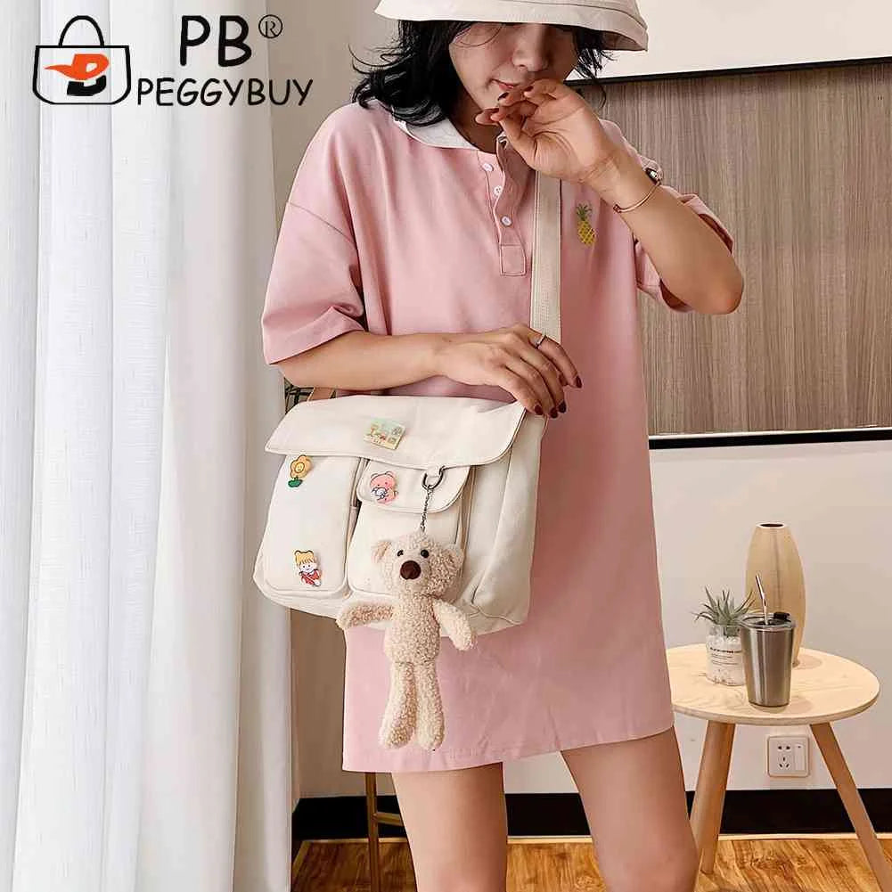 Japanese Harajuku Women Shoulder Bag Large Capacity Handbag for Shopping