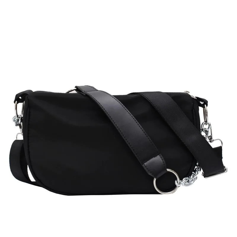 Retro Shoulder Bag Nylon Chain Shopping Purse