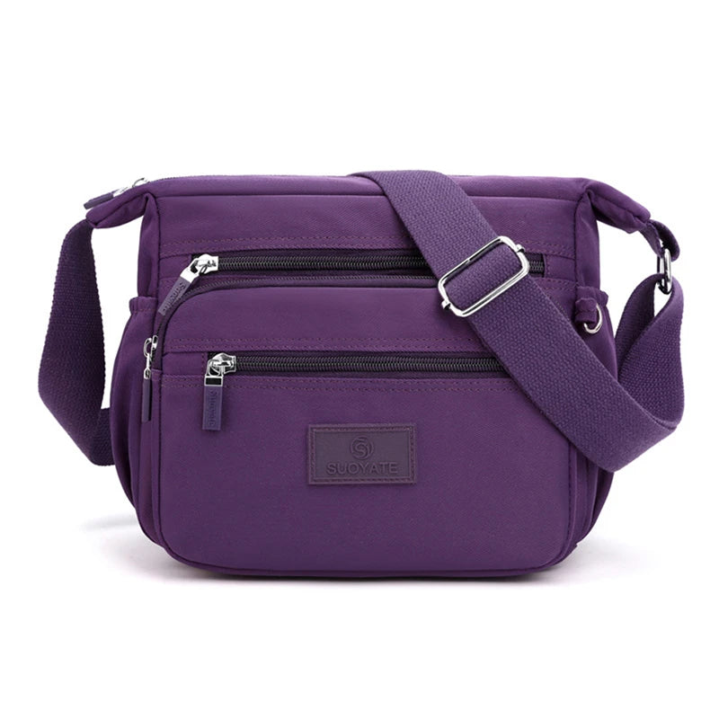 Nylon Shoulder Bag Messenger Large Capacity Purse Crossbody Bolsa