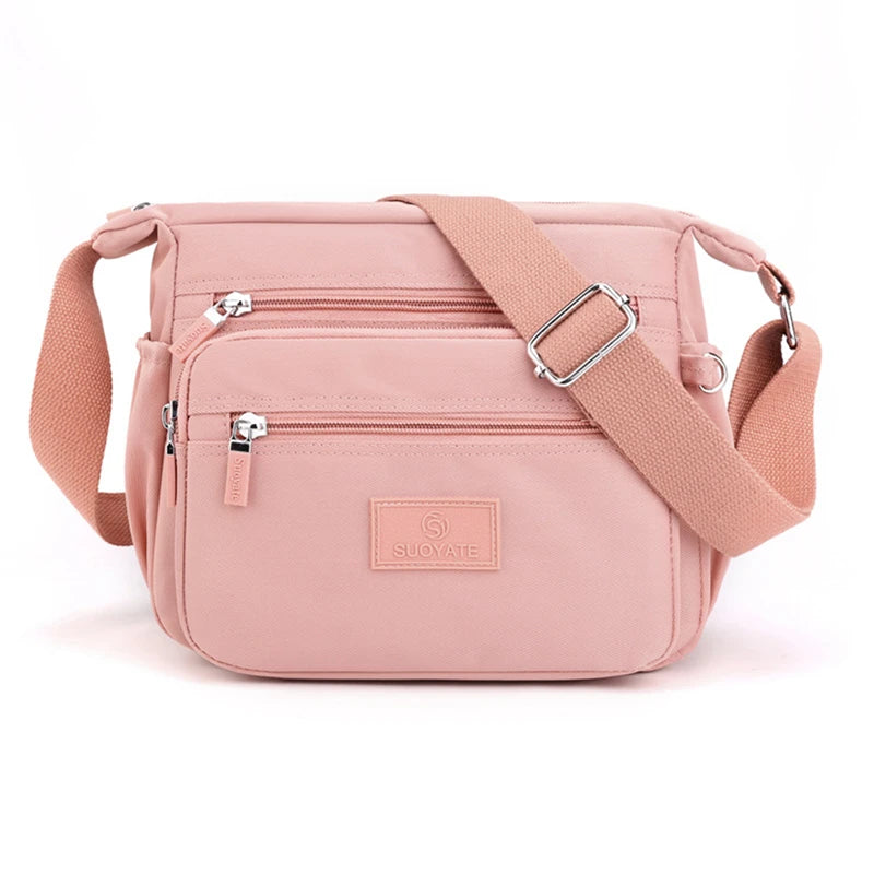 Nylon Shoulder Bag Messenger Large Capacity Purse Crossbody Bolsa